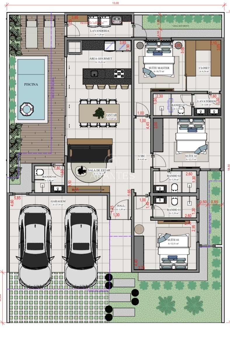 CASA EM CONDOMÍNIO À VENDA- REDIDÊNCIA MODERNA